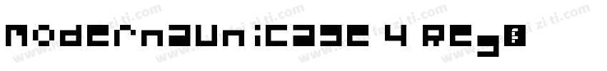 ModernaUnicase 4 Reg字体转换